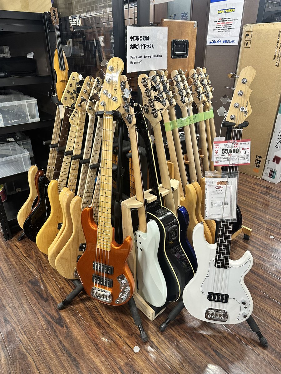 nishimlaut's tweet photo. 吉祥寺のハードオフ、G&amp;Lが大量に入ってきていた。保証書ついてるのや工場での検品タグついてるのまであったので、山野から流れてきたやつかな… https://t.co/ftXZ1WZ7Ky