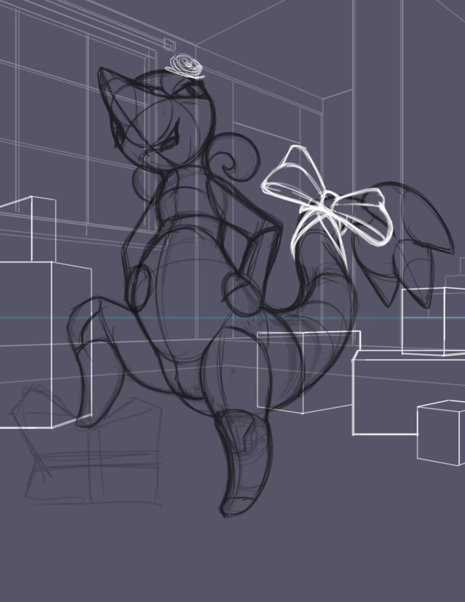 Sadly wont be able to finish the final image set before the new year, so have a teaser for now~

This is only part 1 of 3~ Wonder what happens next >:P