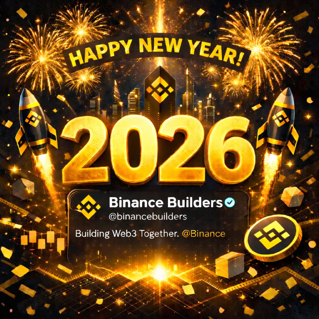Binancebuilders's tweet photo. 🚀🔥 2026 is HERE.
Bigger builds. Faster moves. Real Web3 impact.
The future isn’t coming — it’s being built right now.
Let’s BUIDL harder than ever. 💛
@binancebuilders
#BUIDL #Web3 #Binance #Builders #Crypto #Blockchain https://t.co/QvUmuGr28p