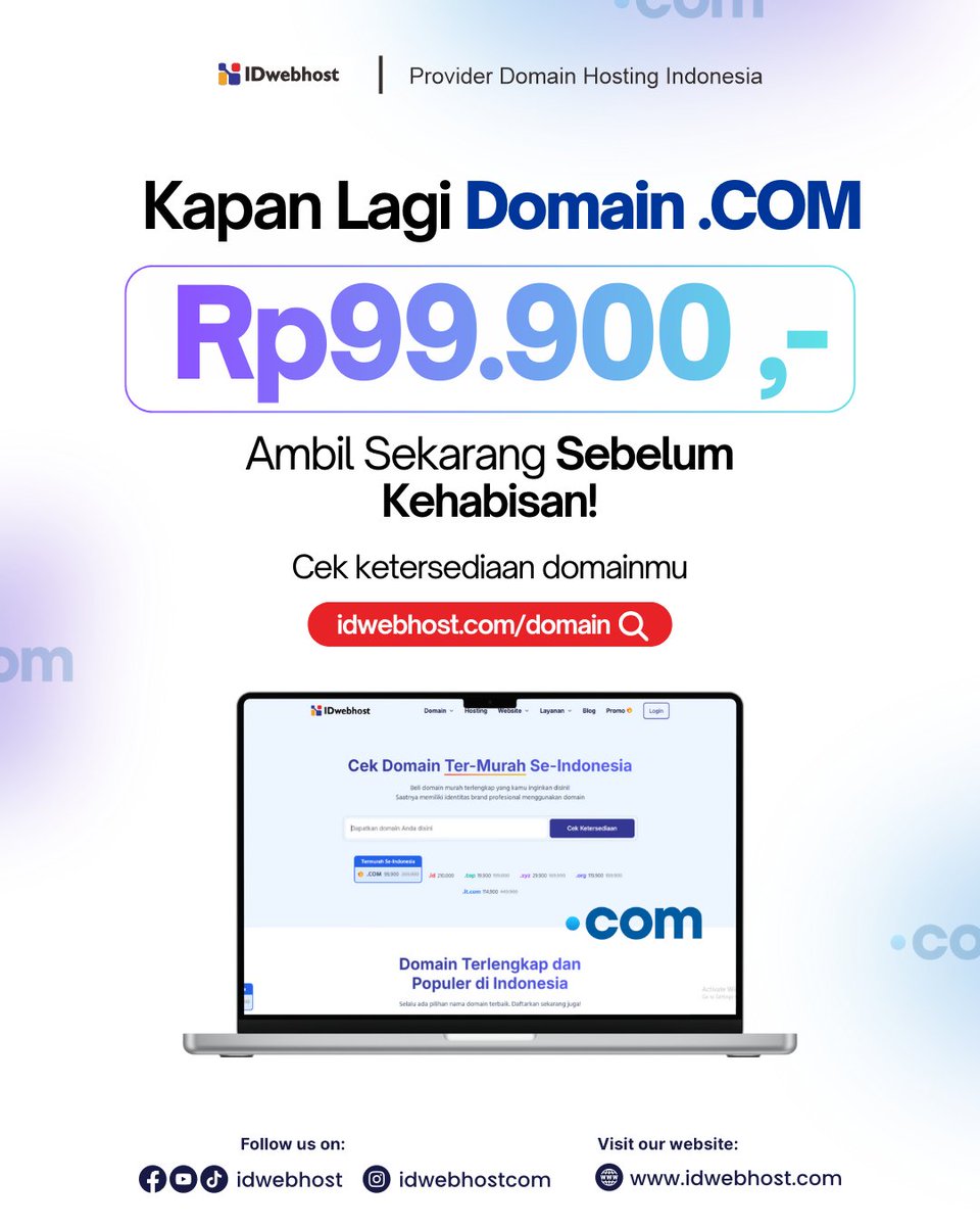 IDwebhost | Layanan Domain dan Hosting Indonesia tweet media
