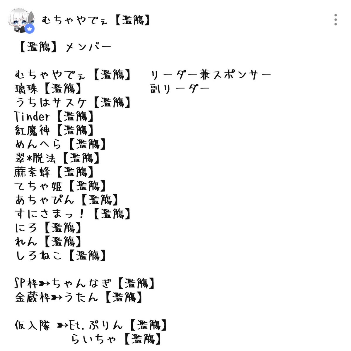 新たに Et.リーダーと銀河軍のかたが、仮入隊来てます😎
よろしくお願いいたします🙇‍♀️