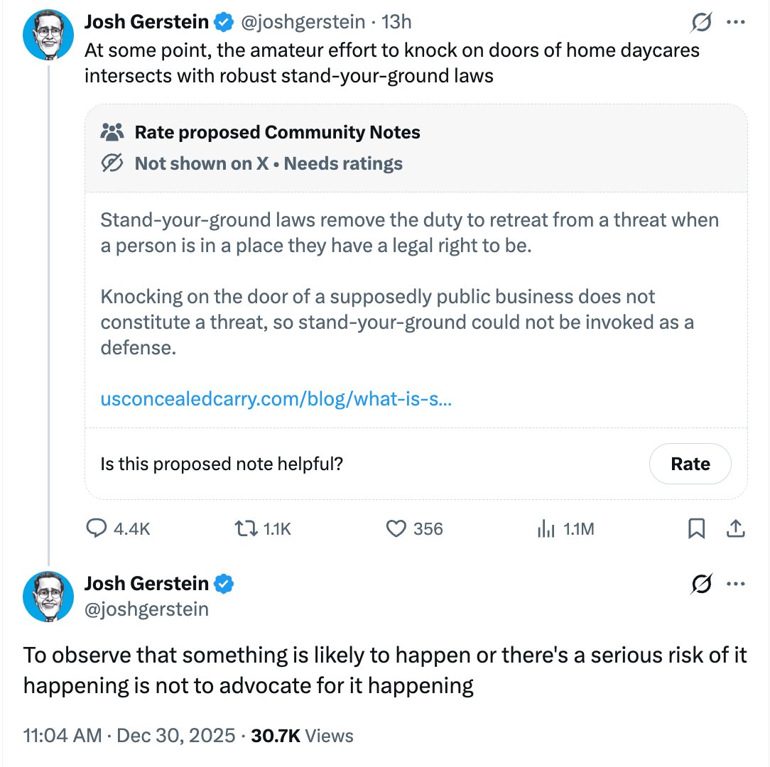 redsteeze's tweet image. I cannot overstate enough that today on this very platform, a professional journalist employed for his legal expertise insinuated that anyone going door to door asking questions about possible taxpayer fraud is likely to be shot and killed, and he has zero understanding of…