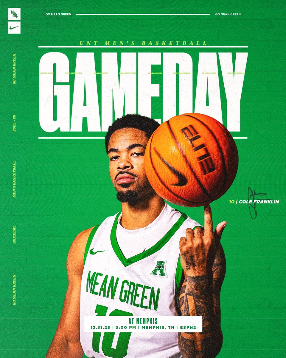 MeanGreenMBB's tweet image. G A M E D A Y 🟢🦅

🆚 Memphis
⏰ 3 PM
📍 Memphis, TN
📺 ESPN2
📻 @MGSNetwork // KHYI 95.3 FM