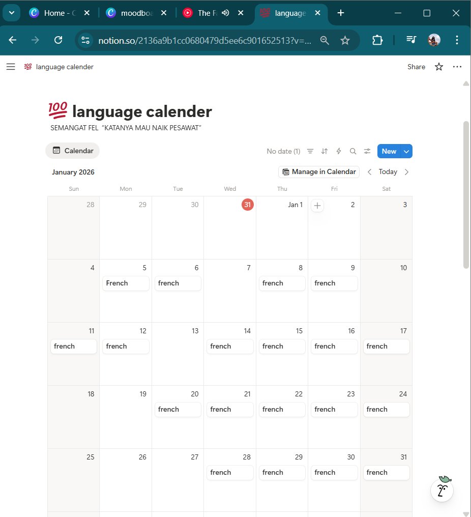 FelStudy04's tweet image. end the year 2025 by creating a vision board and language calender (French) 🇫🇷

#studytwt #langtwt