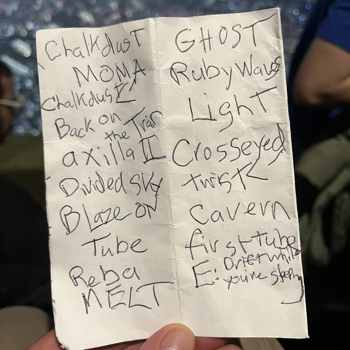 artfaix's tweet image. Tuesday #yemsg @phish