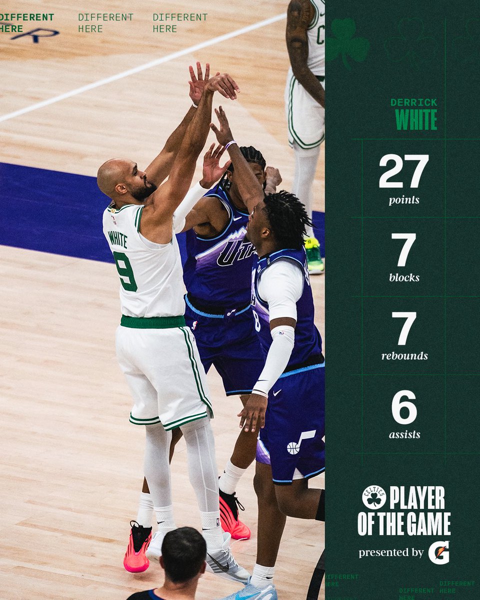 DWhite put on a masterclass performance making him tonight’s @Gatorade Player of the Game 🌟