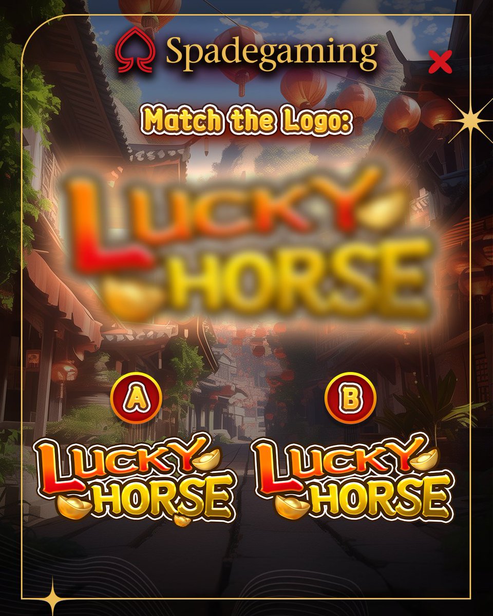 Can you spot the real Lucky Horse? 🐎✨
Option 1 or Option 2 — which one is correct?

Check out Lucky Horse at sgslot.com
<a href="/followers/">はうはう</a> @highlights

#slotgame #slotgamesonline #slotgames #games #playnow #onlinecasino #onlinegaming #spadegaming #LuckyHorse