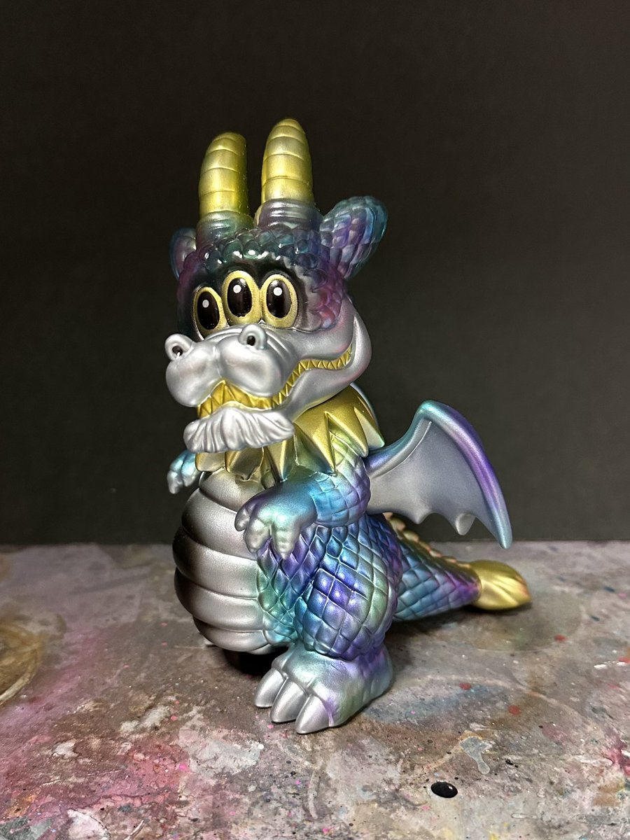 三眼龍神カームドラゴン #ソフビ #スーフェス #アートジャンキー