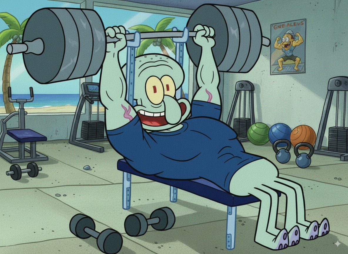 Tendrás la peor semana si ignoras al Calamardo Fitness