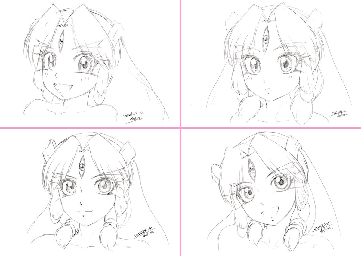 8月にお絵かきマシンが不動になったので過去絵いじり以外で今年描き起こしから始めた絵の完成品は無しでしたん_(:3 」∠)_
ラフ1枚(レイヤーバリエあり)とシャーペン描き8枚 