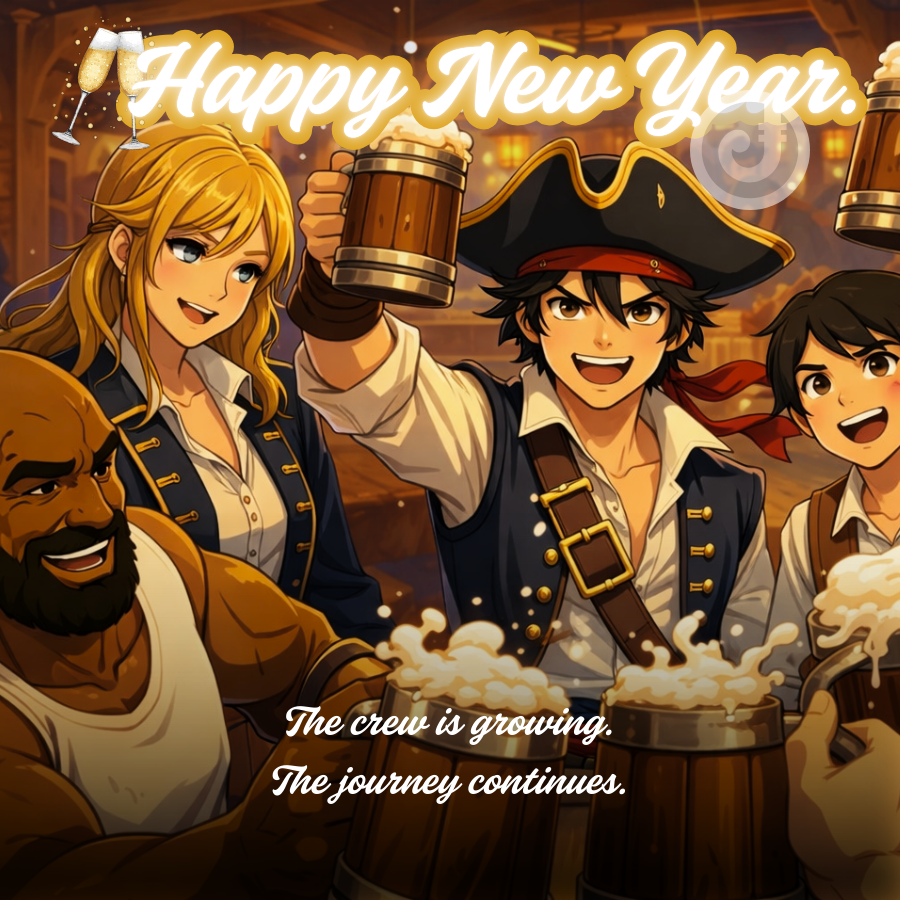 Jetons_re's tweet photo. 🥂 Happy New Year.
The crew is growing.
The journey continues.

Welcome aboard. https://t.co/Y0CAL1K5h5