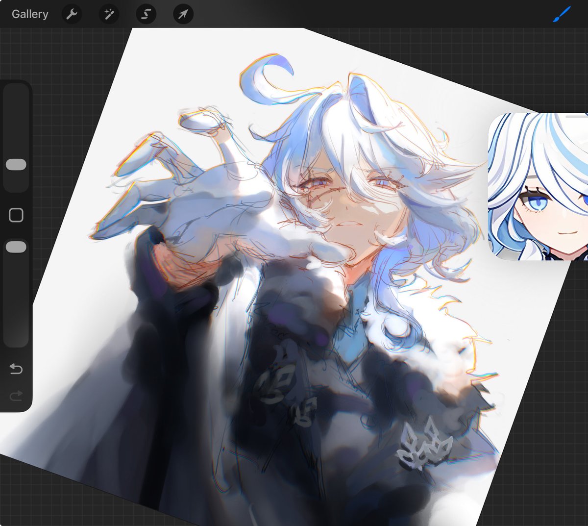 I DONT KNOW WHAT TO DRAW Here’s fatui harbinger furina..