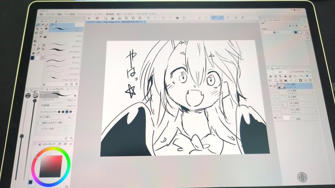 wacomブースで遊び描き 