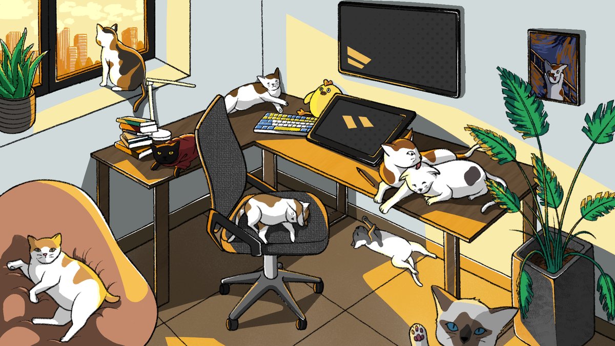 Meng2798's tweet photo. I want to get on VGen
https://t.co/giejEiFysu
#VGenCode

The daily life of a cat family https://t.co/AG4oWTQuLY