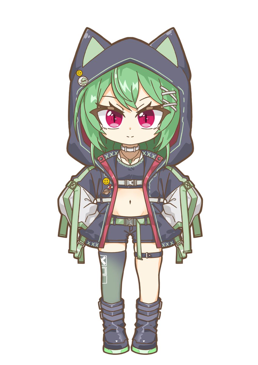 #やきたてめろあーと
イラスト完成しました✨️
ネコミミパーカーって最高だよねぇ(*｀ω´)b