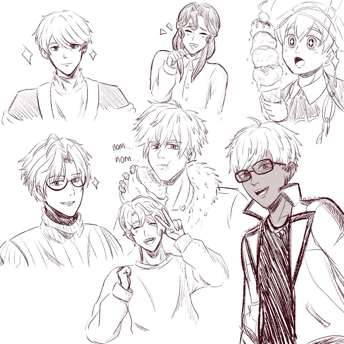 I found the perfect brush for sketching!

#obeyme #obmプラス