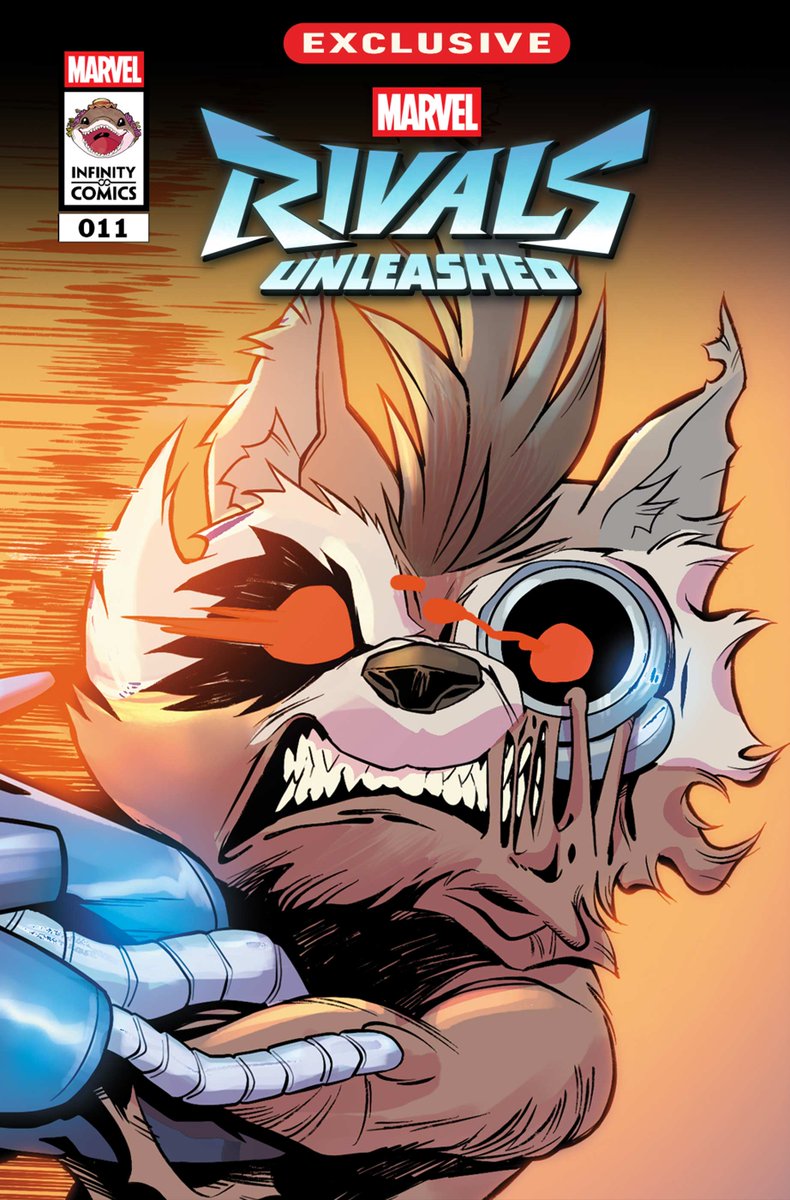 mmmmmmmmiller's tweet image. ‼️ NOW LIVE: MARVEL RIVALS UNLEASHED #11

Issue #11 of the #MarvelRivals Unleashed Infinity Comic is officially available on Marvel Unlimited. It's Rocket VS Rocket as our favorite raccoon goes head to head with his very own Doombot clone.

🔗 Link: marvel.com/comics/issue/1…