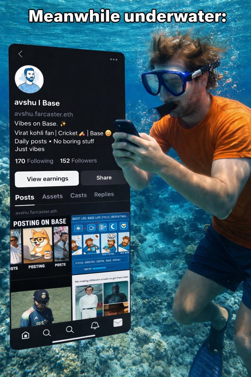 Good morning fam💙
Imagine scrolling and <a href="/base/">Base</a> posting from here.