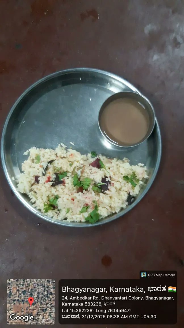dbrars833's tweet photo. Breakfast  #SocialAudit_SWDMeals #SocialWelfare_Karnataka https://t.co/eR6awV33nZ