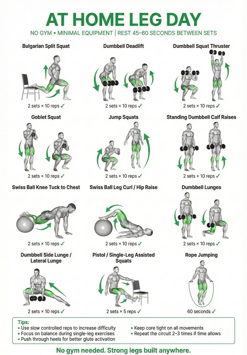 At home leg day workout