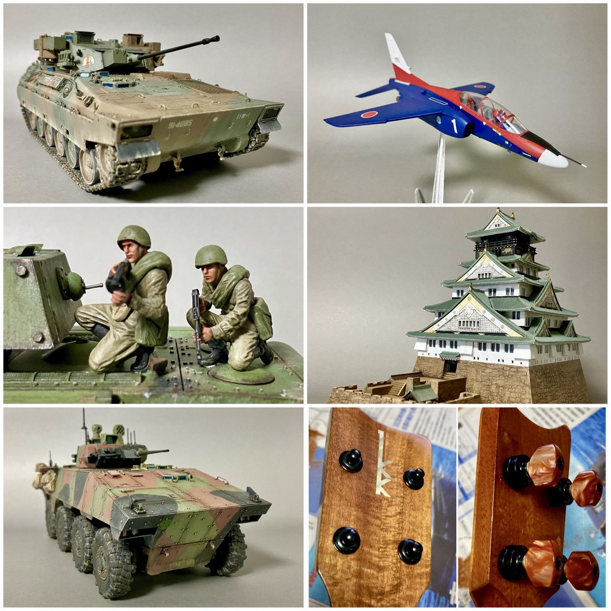 今年はAFV系少なかったが、他にいろいろ手を出したな👍

子供のころ以来の飛行機やお城や、未公開のキャラクター系も💦

ウクレレは、2台カスタムした

皆様よいお年を✌️

 #今年作った模型晒そうぜ