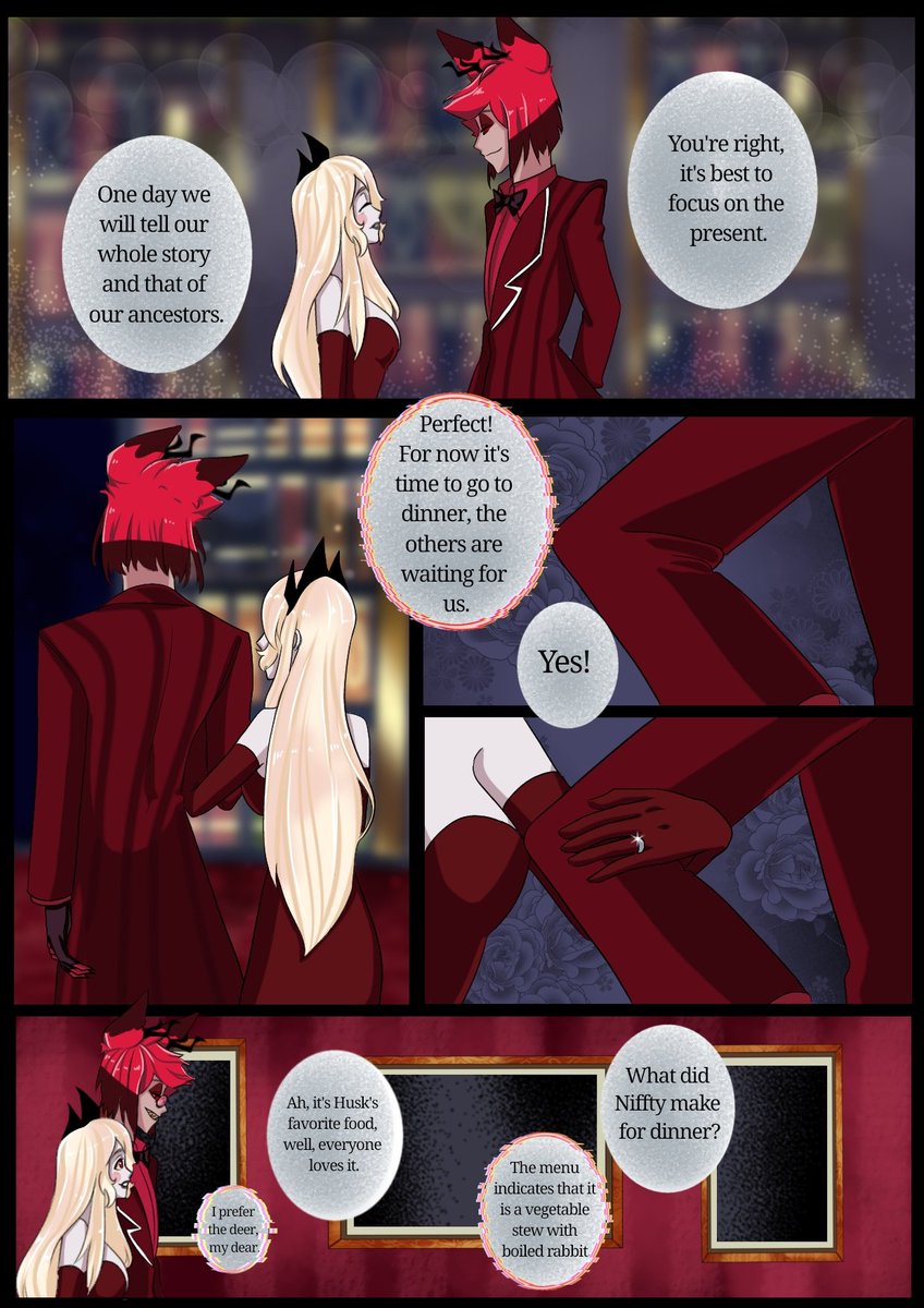 MyDemonBelle's tweet photo. Hazbin Family, Part 3
#charlastor #charliemorningstar #HazbinHotel #comic https://t.co/NYqmdeqEJs
