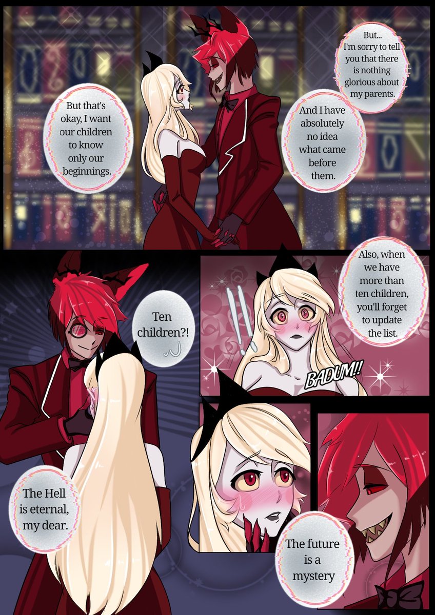 MyDemonBelle's tweet photo. Hazbin Family, Part 2
#charlastor #charliemorningstar #HazbinHotel #comic https://t.co/nPHGH3m4oK