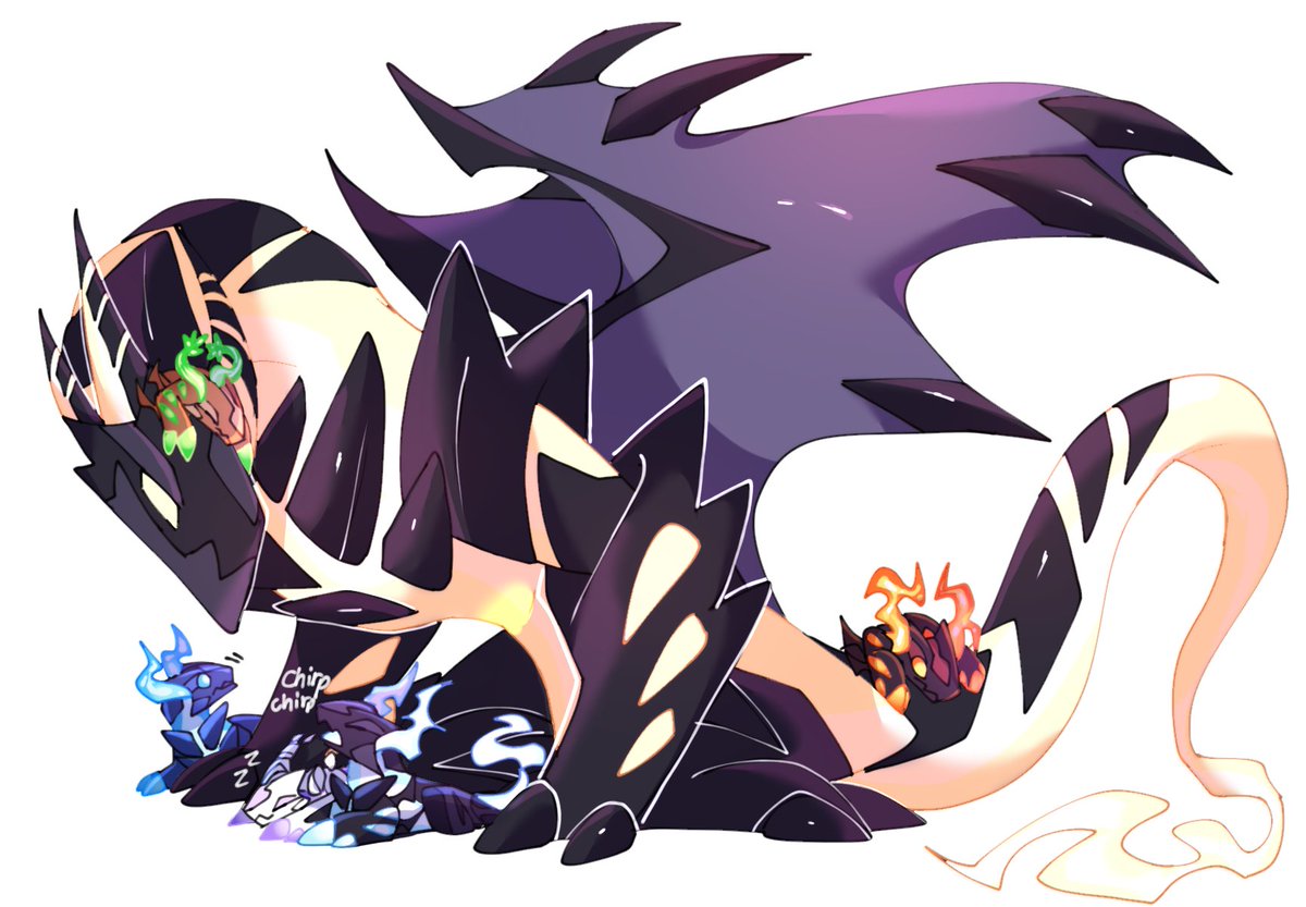 Matrixdragonn's tweet image. Ragnarath and their babies