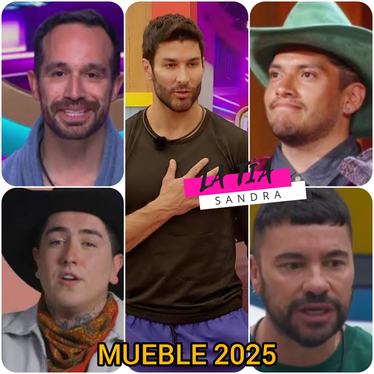 TuTiaSandra's tweet photo. 🏆 FUERTE PELEA: Llegó la nominación que NADIE quiere ganar 

👉 ¿Quién fue el MÁS MUEBLE del 2025?

🔻 NOMINADOS:
🪑 EL GUANA
🪑 MAYAGOITIA
🪑 DOROTEO
🪑 OMAHI
🪑 SHIKY

 #LaCasaDeLosFamosos #LaGranjaVIP #teamTeo #shiky #omahi https://t.co/uwjbXEtDeD