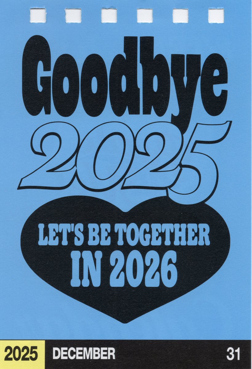 andteamscans's tweet photo. DECEMBER 31
goodbye 2025 🤍 thank you all so much! https://t.co/U18YXIHLpx