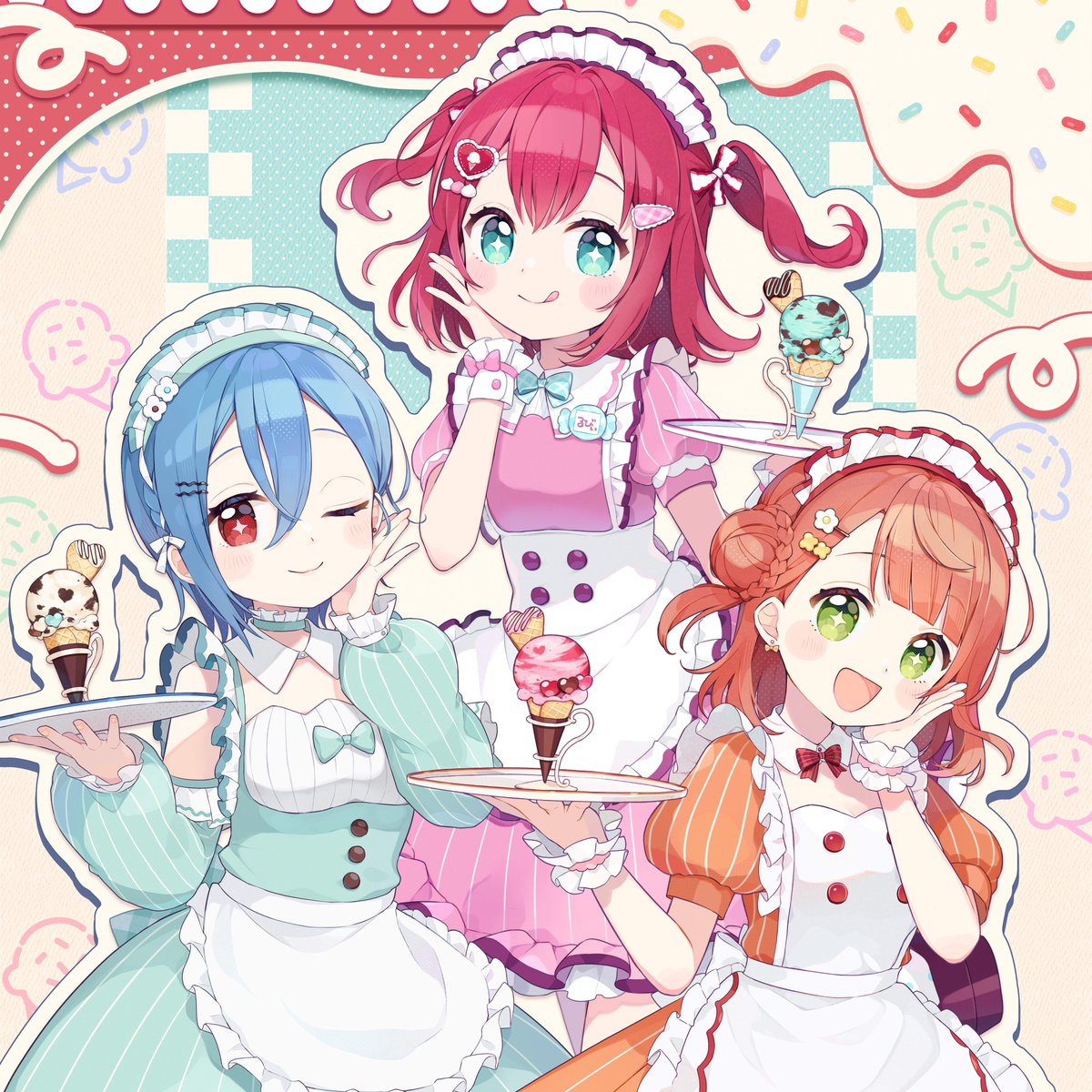 LoveLive_staff's tweet photo. 🍨テレビ出演情報🍨
本日 23:45～放送
TBS「ＣＤＴＶライブ！ライブ！年越しカウントダウンFes.２０２５→２０２６」に
#AiScReam 3人が出演🎉

午前4時台の【2026 新春ノンストップフェス】で
「愛♡スクリ～ム！」を披露します✨

ぜひチェックしてください❕

@TBSCDTV

#lovelive #CDTV  #TBS https://t.co/FooeiZjBWO