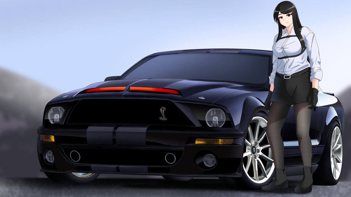 setrenx_lovato's tweet image. last year personal drawing.
KITT &amp;amp; my OC