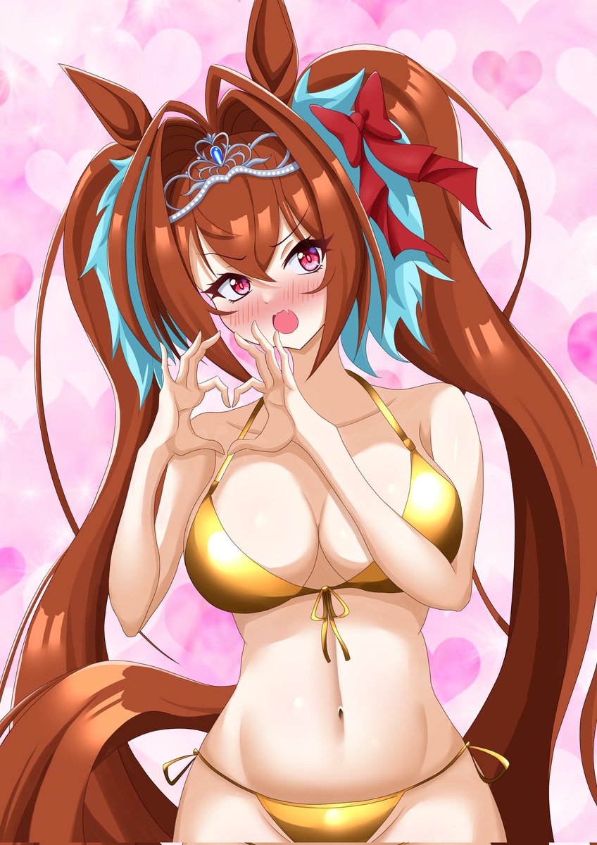 Chocomint9982's tweet photo. 今年最後なのでゴールデンビキニダスカ
#ウマ娘
#umamusume 
#ダイワスカーレット https://t.co/EKrdeZXpn9