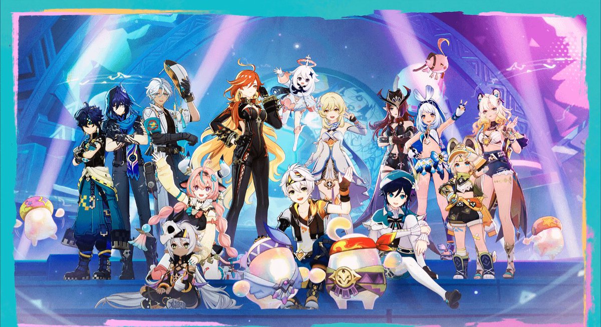 CEOofRonova's tweet photo. Say what you will about Genshin, but never disrespect the treatment they give their characters because they will make sure all 100+ characters get substantial screen time and relevance.

 I've yet to see any other big gacha consistently deliver unforgettable events with a 5x smaller cast.