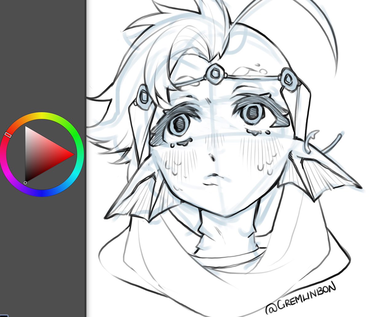 Many years ago I designed a water genasi cleric and posted her online. I lost control of her and she showed up in a million other D&D campaigns… 😅
Decided to sketch her tonight while watching critical role!