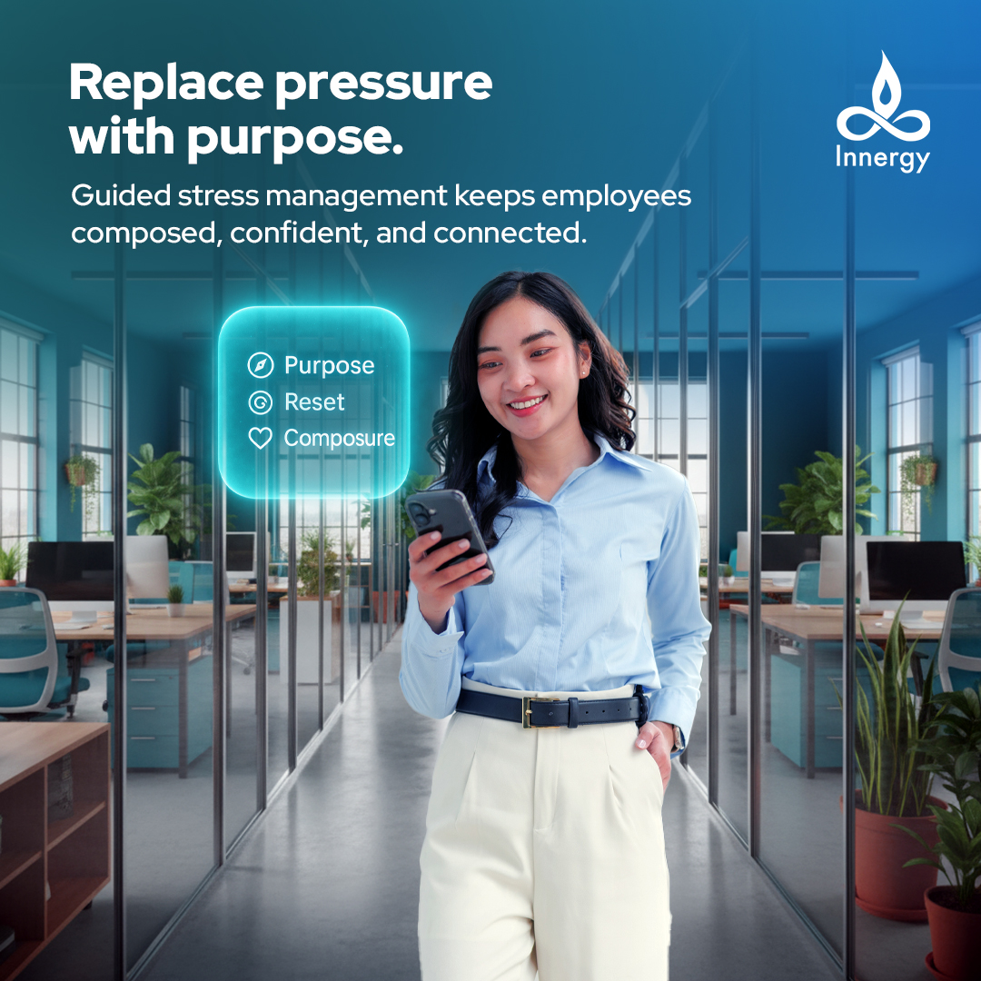 innergyapp's tweet photo. Shift from pressure to purpose.

Innergy’s guided stress tools keep your people steady, confident, and deeply connected.

#PurposeOverPressure #LeadWithCalm #CalmCreatesClarity #ClarityAtWork #ConfidentTeams #ConnectedWorkforce #InnergyApp https://t.co/0O3T4UEwJL