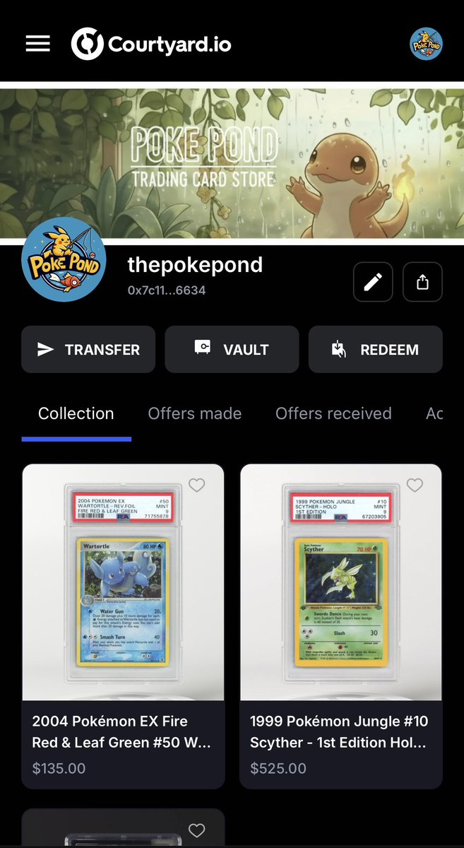 Anyone interested in? Shoot me some offers on @courtyard_io courtyard.io/user/thepokepo…