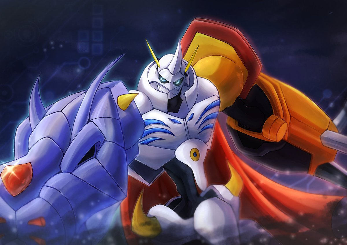 24USD/RM100 Commission by my mom's friend for an Omnimon from Digimon  Art-😀 #Digimon #Omegamon #Omnimon, image size:1200x848