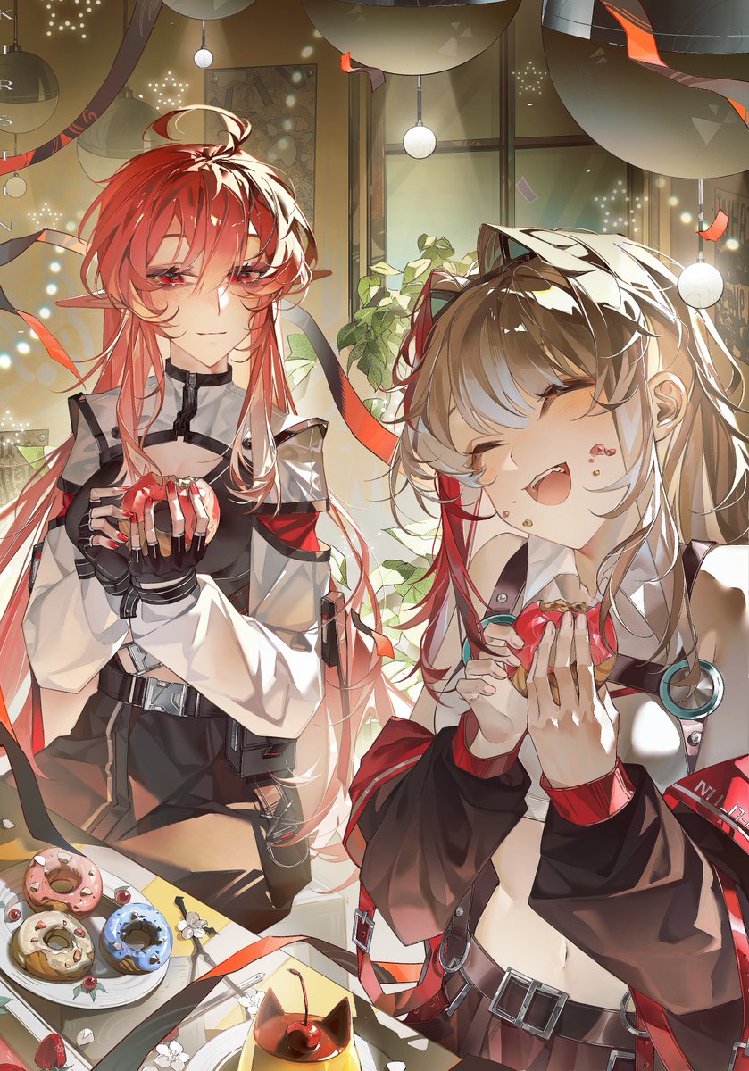 🍩～
#絵描きさんと繫がりたい #オリキャライラスト #イラスト