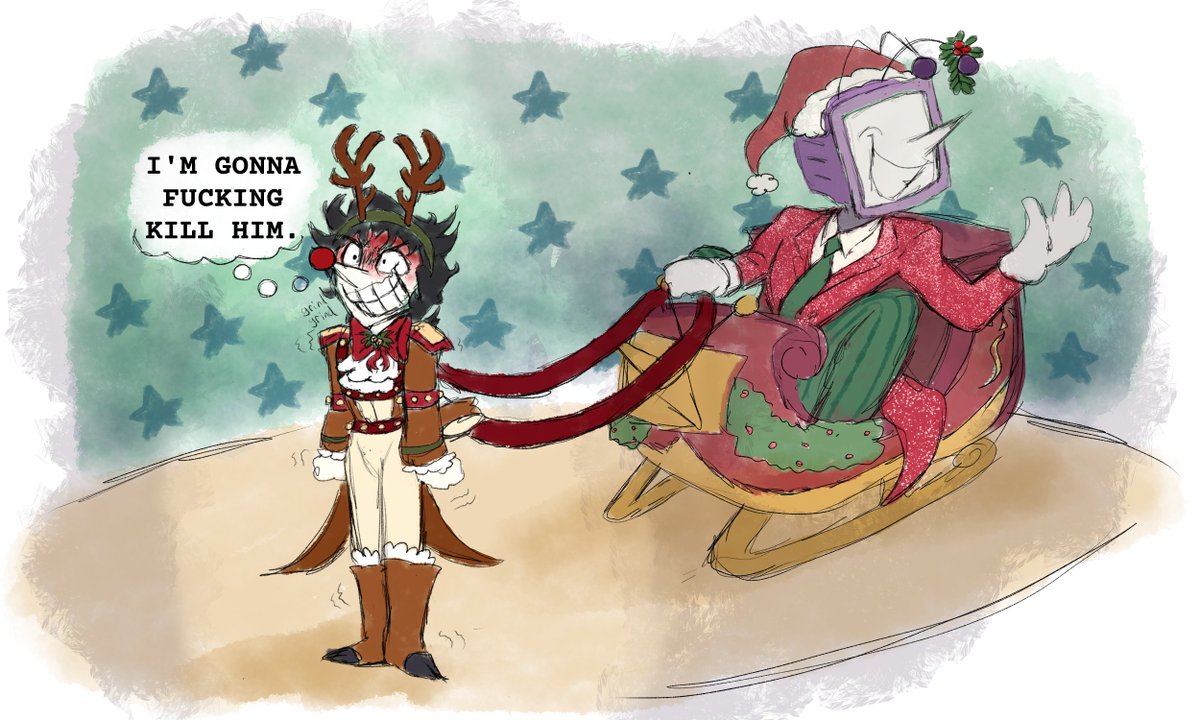 christmas is over when i say it's over merry spamtenna slop
(and happy new years)

#spamtenna #deltarune #tenna #spamton