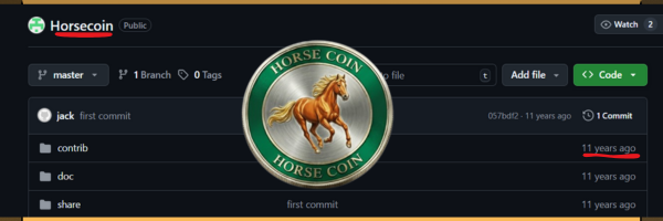 VaneXTrench's tweet photo. Guys this is huge. 

I just found OG $Horsecoin from 2014.  

Insane lore right here.  

Since Juan is sending we have to send the OG Horse coin that was made to support horse's .

Check this out >

https://t.co/y13Ynu1fvv https://t.co/DLsmxjSoxD