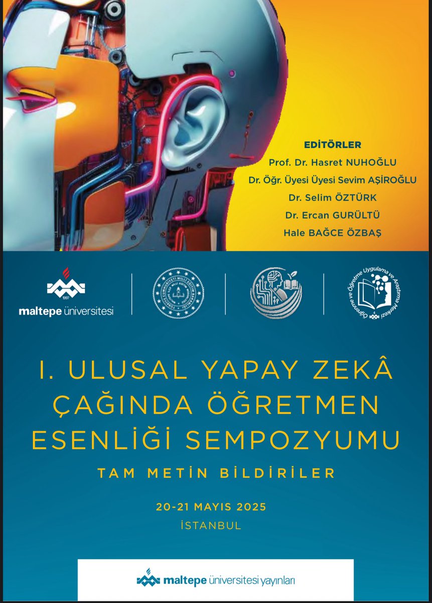 celalealgan's tweet photo. This May, at the 1st National Symposium on Teacher Well-Being in the Age of Artificial Intelligence, hosted by Maltepe University, the paper presenting our project, which won Second Place in the Asia Region at the 19th TÜBİTAK Middle School Students Research Projects Competition, was presented and published in the full proceedings book of the symposium. 

📌 I am proud to have shared this project in an academic setting, which was developed together with my 7th-grade students under my supervision! 🎉 
📌 Our study demonstrates how AI ethics can be addressed at the middle school level and how gamification can be used to enhance students’ ethical awareness and decision-making skills.  
📌 Core AI ethical principles such as fairness, transparency, human-centeredness, and responsibility are transformed into an interactive learning experience.
📌 Within the framework of an AI literacy program, we emphasize the importance of AI ethics education as a cross-disciplinary component. To support this approach, we examined international and national reports and policy documents by UNESCO, the UN, the OECD, and the Turkish Ministry of National Education (MEB) together with my students, highlighting why AI ethics education is essential today.

#AIinEducation #AIEthics #AI #TÜBİTAK #AIliteracy #EdTech
 #HumanCenteredAI #Gamification #Education #Learning #ResponsibleAI
 
Bu sene Mayıs ayında Maltepe Üniversitesi ev sahipliğinde düzenlenen I. Ulusal Yapay Zekâ Çağında Öğretmen Esenliği Sempozyumu’nda 19. TÜBİTAK Ortaokul Öğrencileri Araştırma Projeleri Yarışması’nda Asya Bölge İkinciliği alan projemizin sunumunu gerçekleştirdiğim bildirim tam bildiriler kitabında yayınlandı!

📌 7.sınıf öğrencilerimle birlikte hazırladığımız ve benim de danışmanlığını yaptığım projeyi akademide paylaşmaktan gurur duydum! 🎉 
 📌 Ortaokul düzeyinde YZ etiğinin nasıl ele alınabileceğini ve oyunlaştırma yoluyla öğrencilerde etik farkındalık ve karar verme becerilerinin nasıl geliştirilebileceğini ortaya koyan çalışmamız adalet, şeffaflık, insan odaklılık ve sorumluluk gibi YZ etik ilkelerin eğitimini etkileşimli bir öğrenme deneyimine dönüştürüyor!
📌 YZ okuryazarlığı programı içerisinde disiplinlerarası bir anlayışla yer almasını önerdiğimiz YZ etiği eğitiminin neden önemli olduğunu ortaya koyarken UNESCO, UN, OECD , MEB 'in uluslararası ve ulusal rapor ve politiklarını öğrencilerimle birlikte inceledik !

#YapayZeka #YapayZekaEtiği #Etik #YapayZekaOkuryazarlığı #Öğrenme #Eğitim #Oyunlaştırma #KaçışOyunu