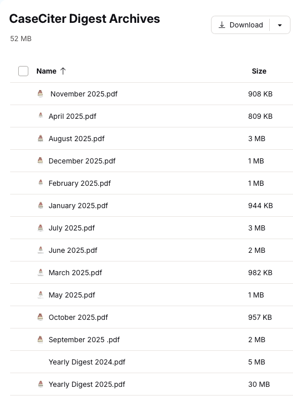 We started this project in January 2024 !

That means 24 months of continuously covering #SupremeCourt judgments !

This is the drive we have shared with our subscribers !

These files together cover more than 2500 SC Judgments from 1 January 2024 !