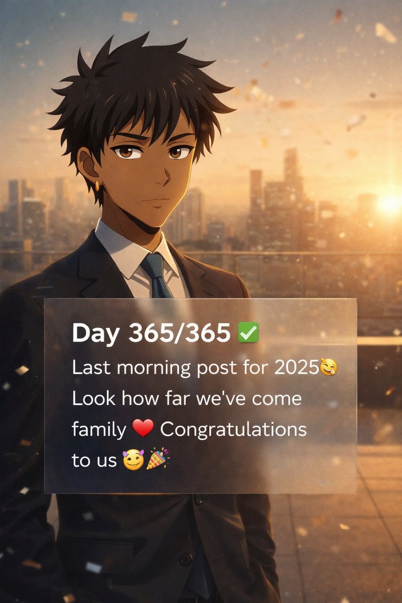 Day 365/365 ✅
Last morning post for 2025🤗
Look how far we've come family ❤️
Congratulations to us 🎊
--------------------------------------

Crypto projects worth exploring.

<a href="/rainbowdotme/">Rainbow</a>: An Ethereum wallet that rewards users for onchain activities, making blockchain fun and
