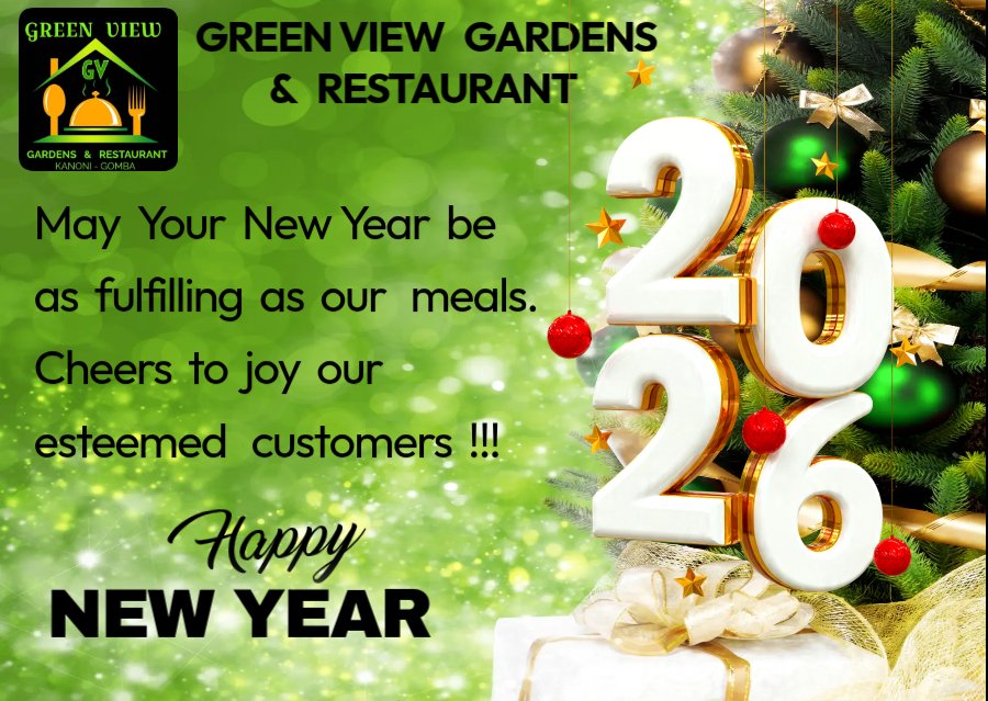 GreenViewG_R's tweet photo. May your New Year be as fulfilling as our meals!

Happy New Year our people 
#GreenViewGardensNRestaurant 
#CustomerSatisfactionIsOurPride https://t.co/3FnaqBiDVg