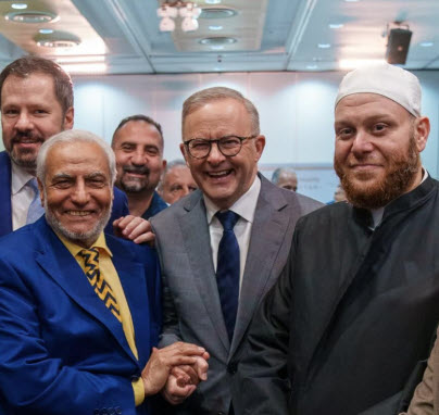 The Australian National Imams Council (ANIC) President Sheik Shady Alsuleiman is demanding Albanese rescind the invitation to Israel's president, who was invited here after the Bondi massacre.

Alsuleiman has form when it comes to spreading hatred.  He called the October 7