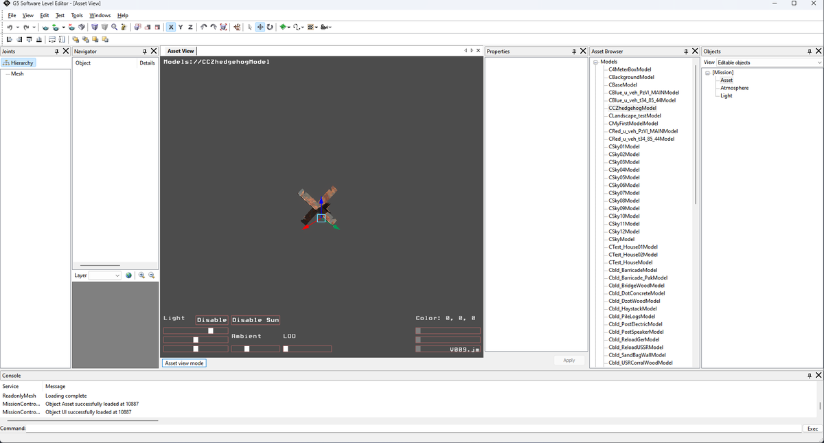 panzerunity's tweet photo. Fighting the G5 "Ghost" 👻

MS2/DDS exports from Maya 5 are 100% verified in the Asset Viewer, but only render root &amp; collision boxes in-game.

Progress logged: https://t.co/sJ28NCf4KW

#TankSim #GameDev #Maya5 https://t.co/Y0GYaCHzwH