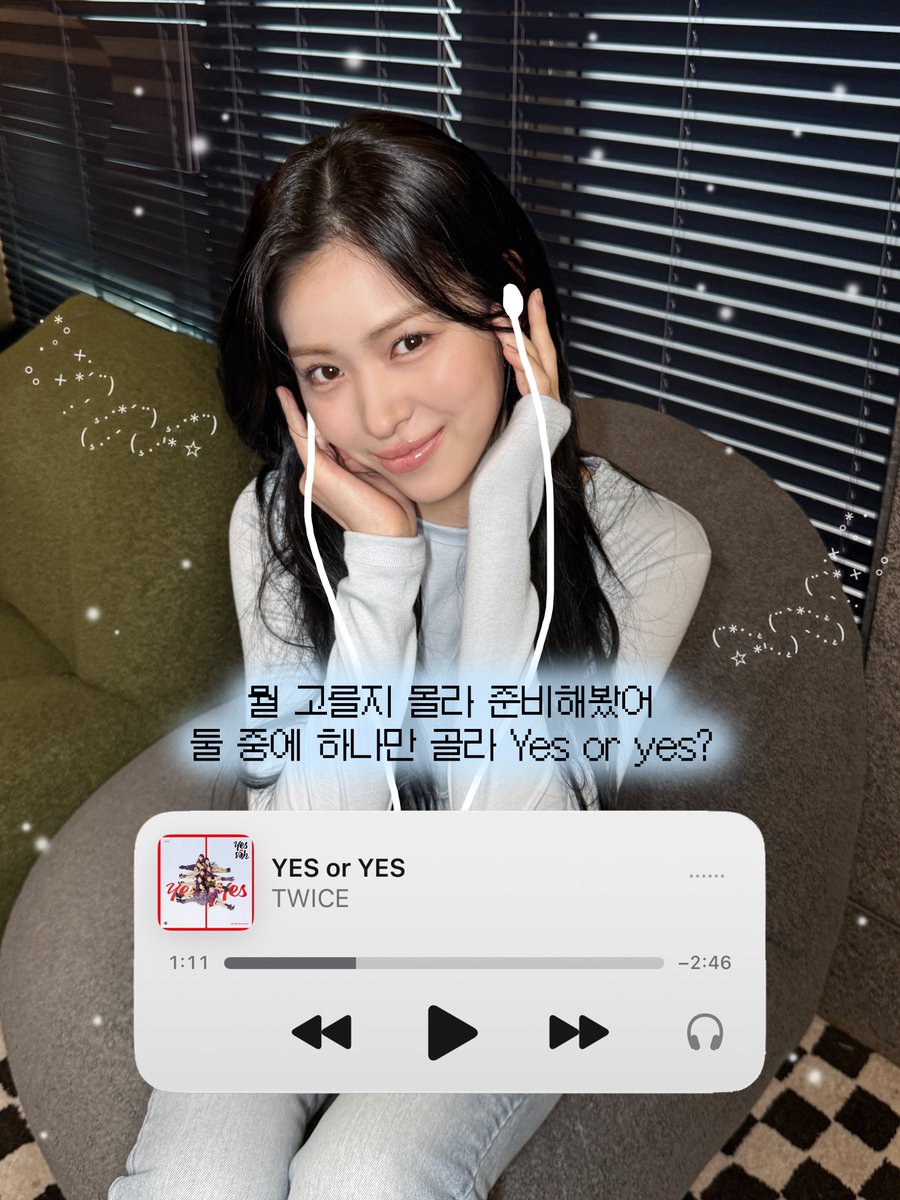 ITZYofficial's tweet photo. 𝙸𝚃𝚉𝚈'𝚜 𝚏𝚒𝚛𝚜𝚝 𝚜𝚘𝚗𝚐𝚜 for 2026 🎧

#ITZY #MIDZY @ITZYofficial 
#HappyNewYear https://t.co/54ngnoCBZO