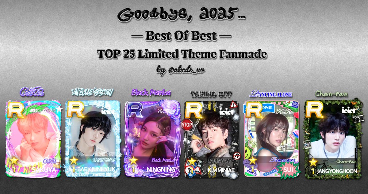 abcde_uv's tweet photo. 2025 Recap LE Fanmade ✍️
#SuperStar #SSRG #Fanmade https://t.co/2XP7uA3dw4