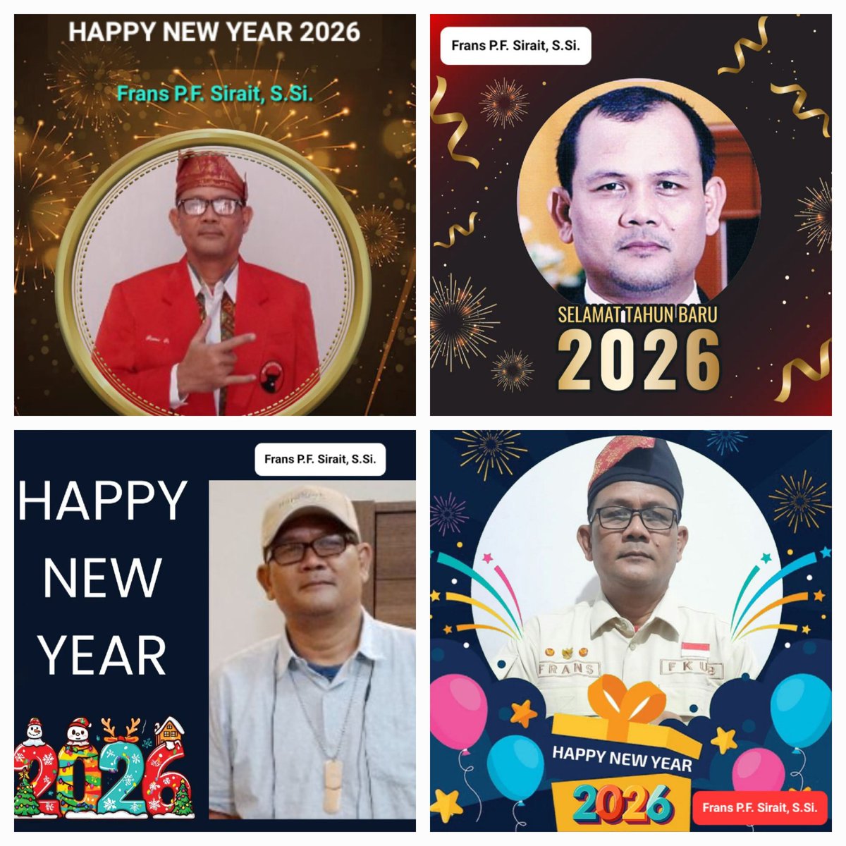 Selamat Tahun Baru 2026 untuk kita semua.
Semoga di sepanjang Tahun 2026 nanti kita semua semakin diberkati Tuhan Allah, amin....
🙏🏻✝️🔥👍🏻
